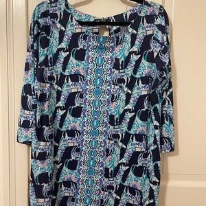 Lilly Pulitzer Bay Dress Alpaca my bags Size Large